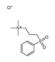 3-(benzenesulfonyl)propyl-trimethylazanium,chloride Structure