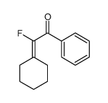 2-cyclohexylidene-2-fluoro-1-phenylethanone Structure