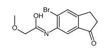N-(6-bromo-3-oxo-1,2-dihydroinden-5-yl)-2-methoxyacetamide Structure