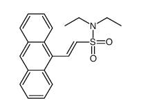 2-anthracen-9-yl-N,N-diethylethenesulfonamide Structure