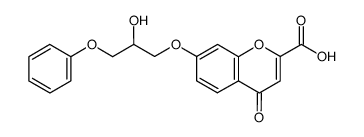 7-(2-hydroxy-3-phenoxy-propoxy)-4-oxo-4H-chromene-2-carboxylic acid Structure