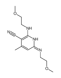 2,6-bis(2-methoxyethylamino)-4-methylnicotinonitrile Structure