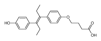 4-O-(Carboxypropyl)-diethylstilbestrol Structure