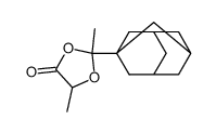 2,5-dimethyl-2-(1-adamantyl)-1,3-dioxolan-4-one Structure