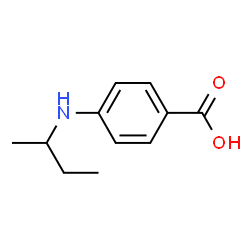 Benzoic acid, 4-[(1-methylpropyl)amino]- (9CI) Structure