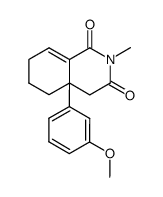 N-methyl-4a-(m-methoxyphenyl)-1,3-diketo-1,2,3,4,4a,5,6,7-octahydroisoquinoline Structure