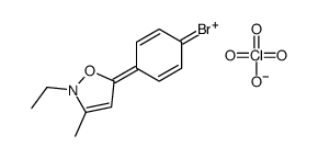 5-(4-bromophenyl)-2-ethyl-3-methyl-1,2-oxazol-2-ium,perchlorate结构式