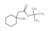 Cyclohexaneacetic acid,1-hydroxy-, 1,1-dimethylethyl ester Structure