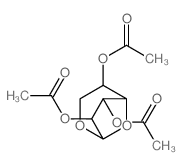 (6,7-diacetyloxy-2,8-dioxabicyclo[3.2.1]oct-4-yl) acetate结构式