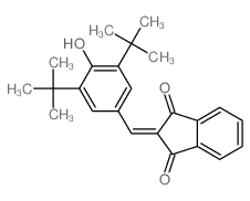 1H-Indene-1,3(2H)-dione,2-[[3,5-bis(1,1-dimethylethyl)-4-hydroxyphenyl]methylene]-结构式
