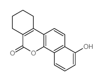 1-羟基-7,8,9,10-四氢-6H-二苯并[C,H]色烯-6-酮结构式