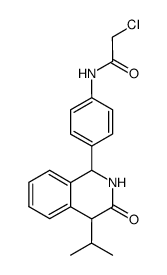 1-[4-(2-chloro-acetylamino)-phenyl]-4-isopropyl-1,4-dihydro-2H-isoquinolin-3-one结构式