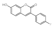 3-(4-Fluorophenyl)-7-hydroxy-2H-chromen-2-one结构式