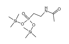 [2-(Acetylamino)ethyl]phosphonic acid bis(trimethylsilyl) ester Structure