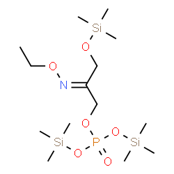 Phosphoric acid 2-[(E)-ethoxyimino]-3-[(trimethylsilyl)oxy]propylbis(trimethylsilyl) ester结构式