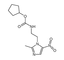 [2-(2-methyl-5-nitro-imidazol-1-yl)-ethyl]-carbamic acid cyclopentyl ester结构式