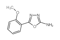 5-(2-Methoxyphenyl)-1,3,4-oxadiazol-2-amine结构式