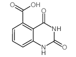 2,4-DIOXO-1,2,3,4-TETRAHYDROQUINAZOLINE-5-CARBOXYLIC ACID Structure