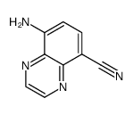 5-Quinoxalinecarbonitrile,8-amino-结构式
