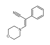 (Z)-3-morpholino-2-phenylacrylonitrile结构式