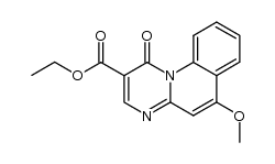6-methoxy-1-oxo-1H-pyrimido[1,2-a]quinoline-2-carboxylic acid ethyl ester Structure