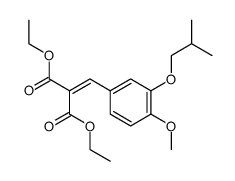4-methoxy-3-(2-methylpropoxy)benzylidenemalonic diethyl ester Structure