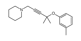 1-[4-methyl-4-(3-methylphenoxy)pent-2-ynyl]piperidine Structure