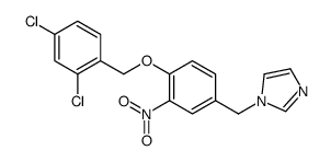1-[[4-[(2,4-dichlorophenyl)methoxy]-3-nitrophenyl]methyl]imidazole Structure