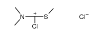 Chlor-dimethylamino-methylthio-methylium-chlorid Structure