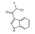 Ethanone, 2-chloro-2-fluoro-1-(1H-indol-3-yl)- (9CI) Structure