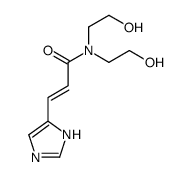 N,N-bis(2-hydroxyethyl)-3-(1H-imidazol-5-yl)prop-2-enamide结构式