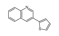 3-(thiophen-2-yl)quinoline结构式
