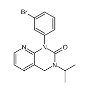 1-(3-bromo-phenyl)-3-isopropyl-3,4-dihydro-1H-pyrido[2,3-d]pyrimidin-2-one结构式