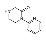 Piperazinone, 1-(2-pyrimidinyl)- (9CI) Structure