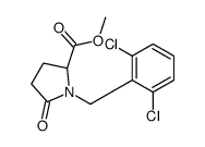 methyl (2S)-1-[(2,6-dichlorophenyl)methyl]-5-oxopyrrolidine-2-carboxylate Structure