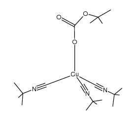 ((tert-butoxycarbonyl)oxy)tris((tert-butyl-l4-azanylidyne)methyl)copper Structure