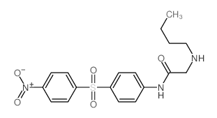 Acetamide, 2-(butylamino)-N-[4-[(4-nitrophenyl)sulfonyl]phenyl]-结构式