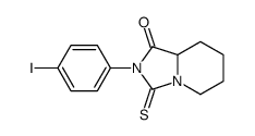 2-(4-iodophenyl)-3-sulfanylidene-6,7,8,8a-tetrahydro-5H-imidazo[1,5-a]pyridin-1-one Structure