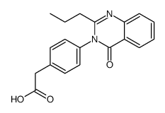 2-[4-(4-oxo-2-propylquinazolin-3-yl)phenyl]acetic acid Structure