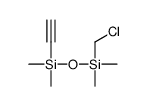 chloromethyl-[ethynyl(dimethyl)silyl]oxy-dimethylsilane Structure
