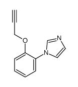 1-(2-prop-2-ynoxyphenyl)imidazole结构式