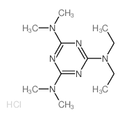 N2,N2-diethyl-N4,N4,N6,N6-tetramethyl-1,3,5-triazine-2,4,6-triamine结构式