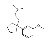 2-[1-(3-methoxyphenyl)cyclopentyl]-N,N-dimethylethanamine结构式
