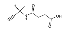 (S)-(-)-N-(1-Methyl-2-propynil)succinsaeuremonoamid Structure
