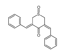 3,5-dibenzylidene-1-oxothian-4-one结构式