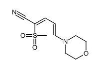 2-methylsulfonyl-5-morpholin-4-ylpenta-2,4-dienenitrile结构式