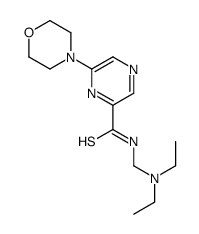 N-(diethylaminomethyl)-6-morpholin-4-ylpyrazine-2-carbothioamide Structure
