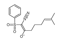 1-(benzenesulfonyl)-1-diazonio-7-methylocta-1,6-dien-2-olate结构式