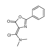 4-[chloro(dimethylamino)methylidene]-2-phenyl-1,3-oxazol-5-one结构式