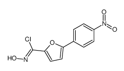 N-hydroxy-5-(4-nitrophenyl)furan-2-carboximidoyl chloride结构式